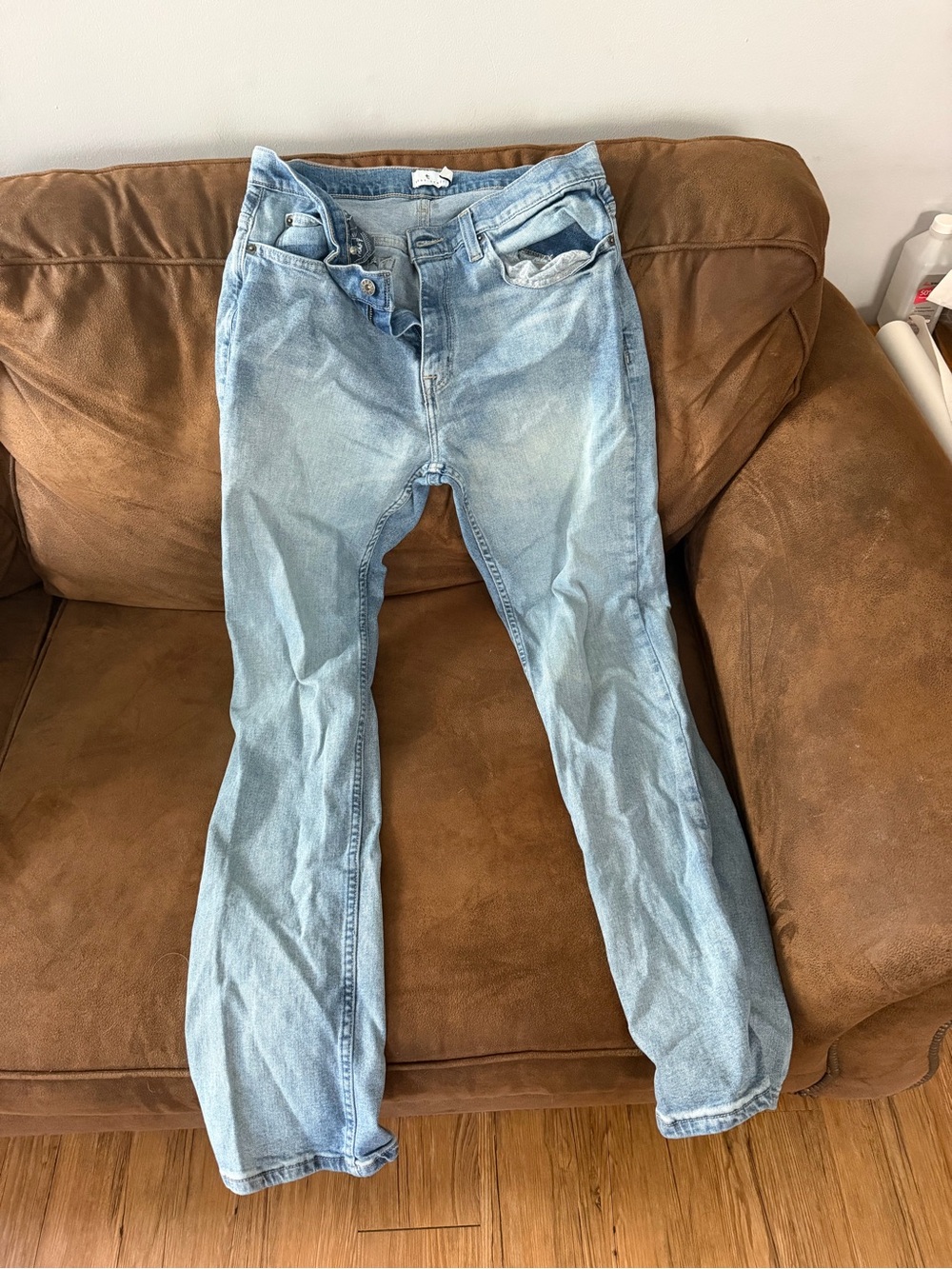 True Craft Light Blue Men's Wide Leg Jeans